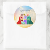 Sticker Rond Joy to the World, The Three Wise Men, (Sac)