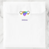 Sticker Rond Joyau gay (Sac)
