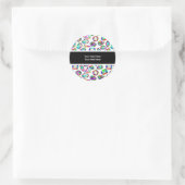 Sticker Rond Joyaux Faux Colorés (Sac)