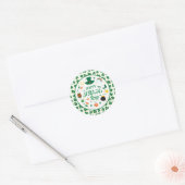 Sticker Rond Joyeuse fête de la Saint-Patrick (Enveloppe)