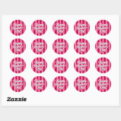 Sticker Rond Joyeuse fête des Mères (Feuille)