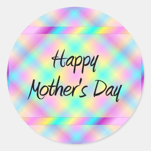 Sticker Rond Joyeuse Fête des mères et des apos (Devant)
