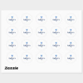 Sticker Rond Joyeuse Fête des Pères (Feuille)