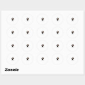 Sticker Rond Joyeuse Fête des Pères (Feuille)