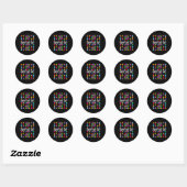 Sticker Rond Joyeuse Fête du Point Heureux Art à Points Écolièr (Feuille)