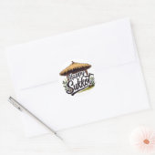 Sticker Rond Joyeuse fête juive Sukkot Hanoukka (Enveloppe)