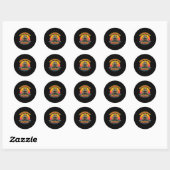 Sticker Rond Joyeuse journée de la marmotte 2025 - Application  (Feuille)