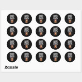 Sticker Rond Joyeuse journée de la marmotte 2 février Phils dev (Feuille)