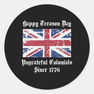 Sticker Rond Joyeuse journée de trahison ingrate Coloniaux Chem