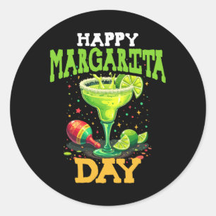 Sticker Rond Joyeuse Journée Margarita Cinco De Mayo