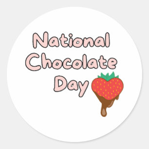 Sticker Rond Joyeuse journée nationale du chocolat