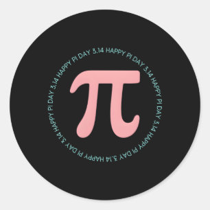 Sticker Rond Joyeuse Journée Pi Pour Les Enseignants En Mathéma
