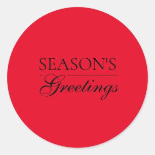Sticker Rond Joyeuse nouvelle année Joyeux Noël Période des fêt