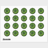 Sticker Rond Joyeuse Saint-Patrick (Feuille)