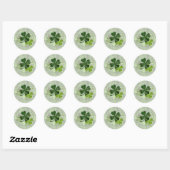 Sticker Rond Joyeuse Saint-Patrick (Feuille)