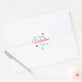 Sticker Rond Joyeuse Saint Valentin (Enveloppe)