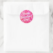 Sticker Rond Joyeuse Saint-Valentin (Sac)