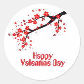 Sticker Rond Joyeuse Saint-Valentin (Devant)