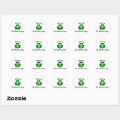 Sticker Rond Joyeuse St. Patrick’s Day ☘️ 🎉 (Feuille)