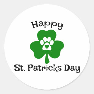 Sticker Rond Joyeuse St. Patrick’s Day ☘️ 🎉