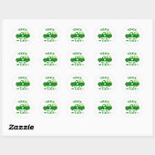 Sticker Rond Joyeuse St. Patrick’s Day ☘️ 🎉 (Feuille)