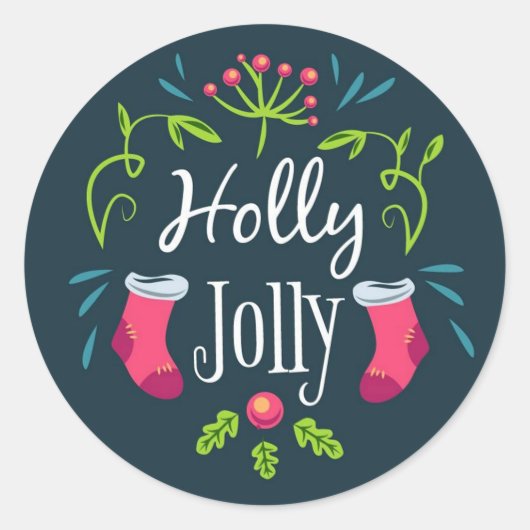 Sticker Rond Joyeusement (Devant)