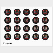 Sticker Rond Joyeuses danses (Feuille)