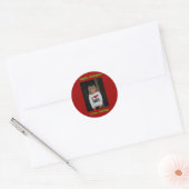 Sticker Rond Joyeuses fêtes ! (Enveloppe)