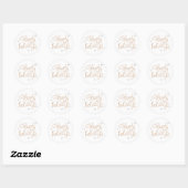 Sticker Rond Joyeuses Fêtes (Feuille)