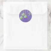 Sticker Rond Joyeuses fêtes Iridescente Designs (Sac)