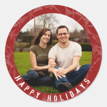 Joyeuses fêtes Red Snowflake Photo