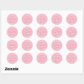 Sticker Rond Joyeuses Pâques (Feuille)