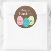 Sticker Rond Joyeuses Pâques (Sac)