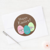 Sticker Rond Joyeuses Pâques (Enveloppe)