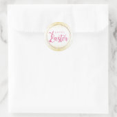 Sticker Rond Joyeuses Pâques (Sac)