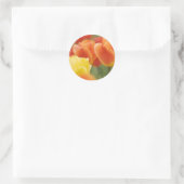 Sticker Rond Joyeuses Tulipes de Pâques (Sac)