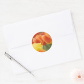 Sticker Rond Joyeuses Tulipes de Pâques (Enveloppe)