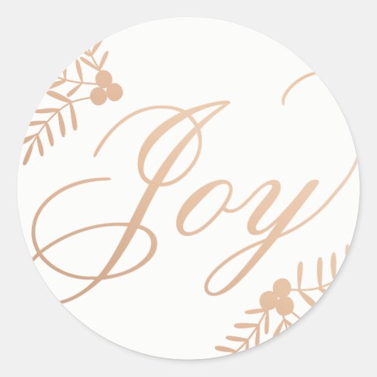 Sticker Rond Joyeuses vacances (Devant)
