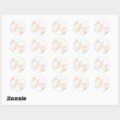 Sticker Rond Joyeuses vacances (Feuille)