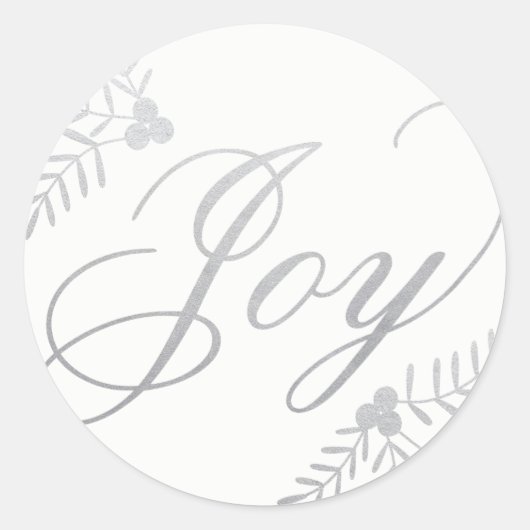 Sticker Rond Joyeuses vacances (Devant)