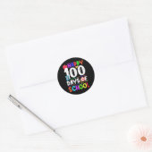 Sticker Rond Joyeux 100 jours d'école - 100e jour d'école (Enveloppe)