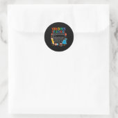 Sticker Rond Joyeux 100e jour d'école Conception d'élève, 100 j (Sac)