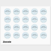 Sticker Rond Joyeux 2e. Anniversaire mariage (Feuille)
