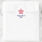 Sticker Rond Joyeux 4 juillet ! (Sac)