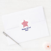 Sticker Rond Joyeux 4 juillet ! (Enveloppe)
