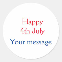Joyeux 4 Juillet jour d'indépendance ajouter le no