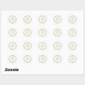 Sticker Rond Joyeux 50e anniversaire papa (Feuille)