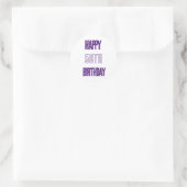 Sticker Rond Joyeux 50e anniversaire Purple Fabulous Fabulous E (Sac)