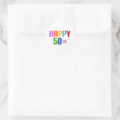 Sticker Rond Joyeux 50ème (Sac)