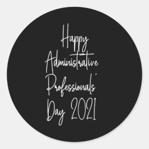 Sticker Rond Joyeux Administrateurs jour admin 2021
